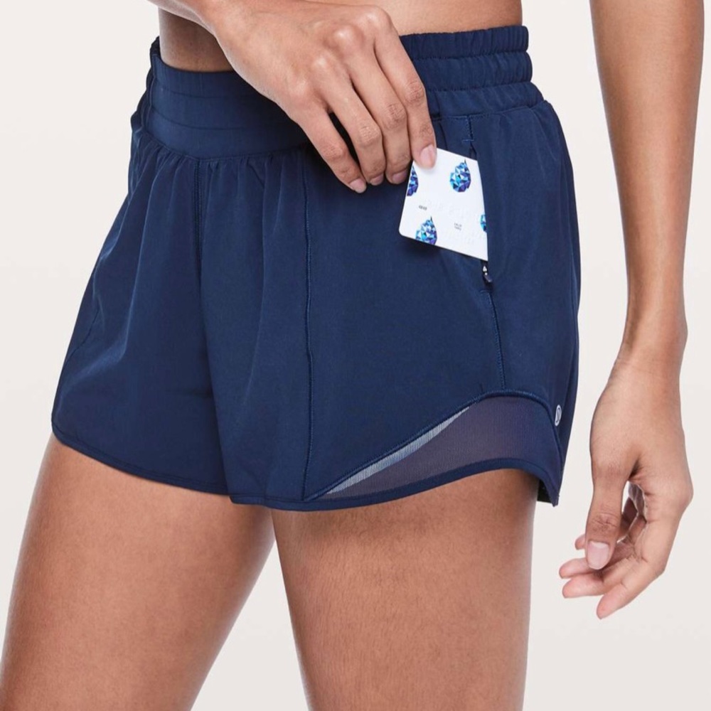 Lululemon navy hotty hot shorts